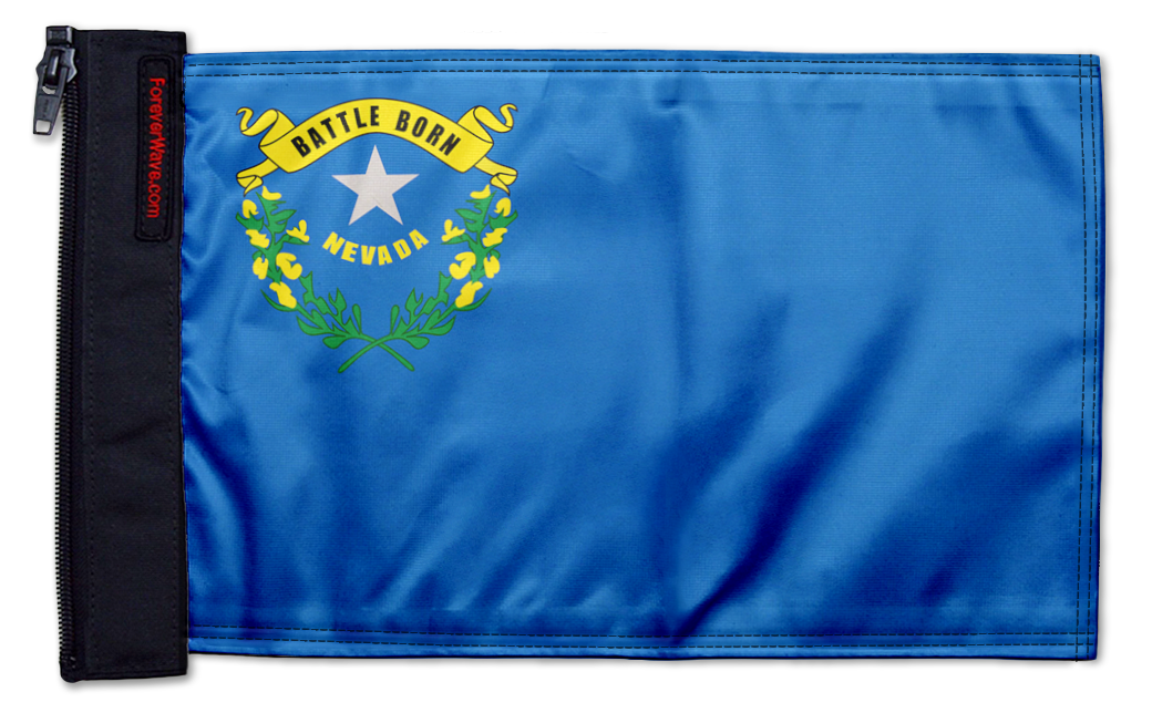 State Flag Nevada 12"x18" Forever Wave Flag for Jeep Wrangler LJ 2003-2006