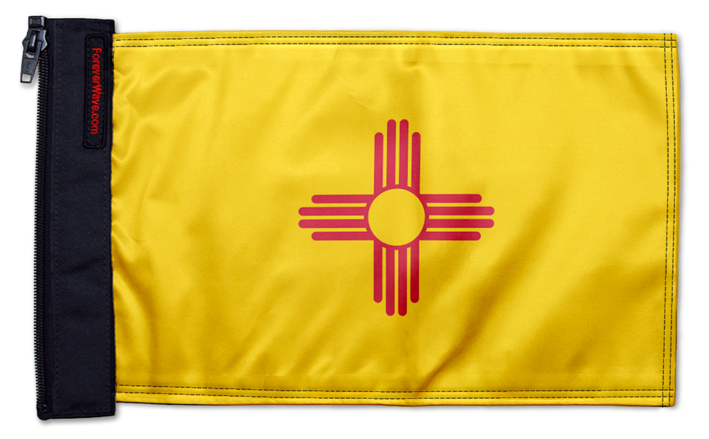 State Flag New Mexico 12"x18" Forever Wave Flag for Jeep Wrangler LJ 2003-2006