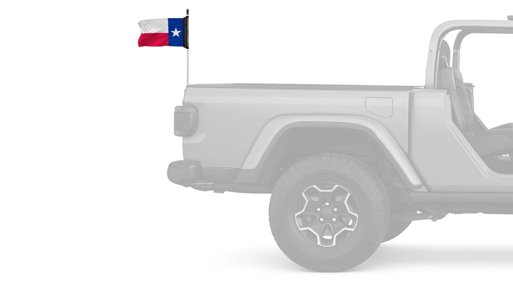 State Flag Texas 12"x18" Forever Wave Flag for Jeep Wrangler CJ-7 and CJ-8 1976-1986