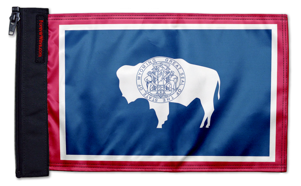 State Flag Wyoming 12"x18" Forever Wave Flag