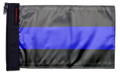 Thin Blue Line 12"x18" Forever Wave Flag for Jeep Wrangler TJ 1996-2006