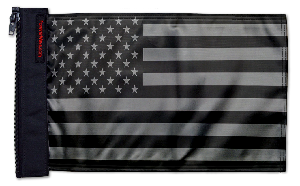 USA Subdued Tactical 12"x18" Forever Wave Flag for Boats