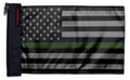 USA Subdued Thin Green Line 12"x18" Forever Wave Flag for Jeep Wrangler YJ 1986-1995
