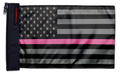 USA Subdued Thin Pink Line 12"x18" Forever Wave Flag for Jeep Wrangler CJ-7 and CJ-8 1976-1986