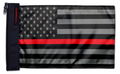 USA Subdued Thin Red Line 12"x18" Forever Wave Flag for Jeep Wrangler JK 2-Door 2007-2018