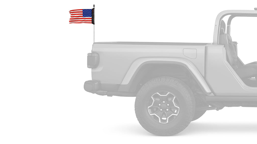 USA Ol' Glory - The Stars and Stripes 12"x18" Forever Wave Flag for Jeep Wrangler CJ-7 and CJ-8 1976-1986