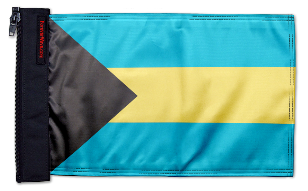 Bahamas 12"x18" Forever Wave Flag for Jeep Wrangler LJ 2003-2006