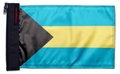 Bahamas 12"x18" Forever Wave Flag for Golf Carts
