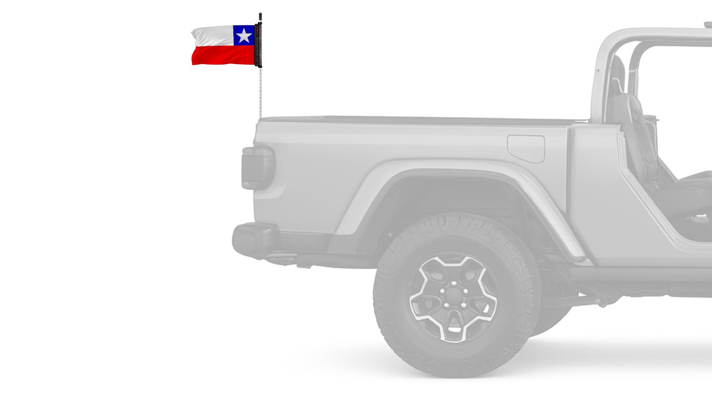 Chile 12"x18" Forever Wave Flag for Jeep Wrangler CJ-7 and CJ-8 1976-1986
