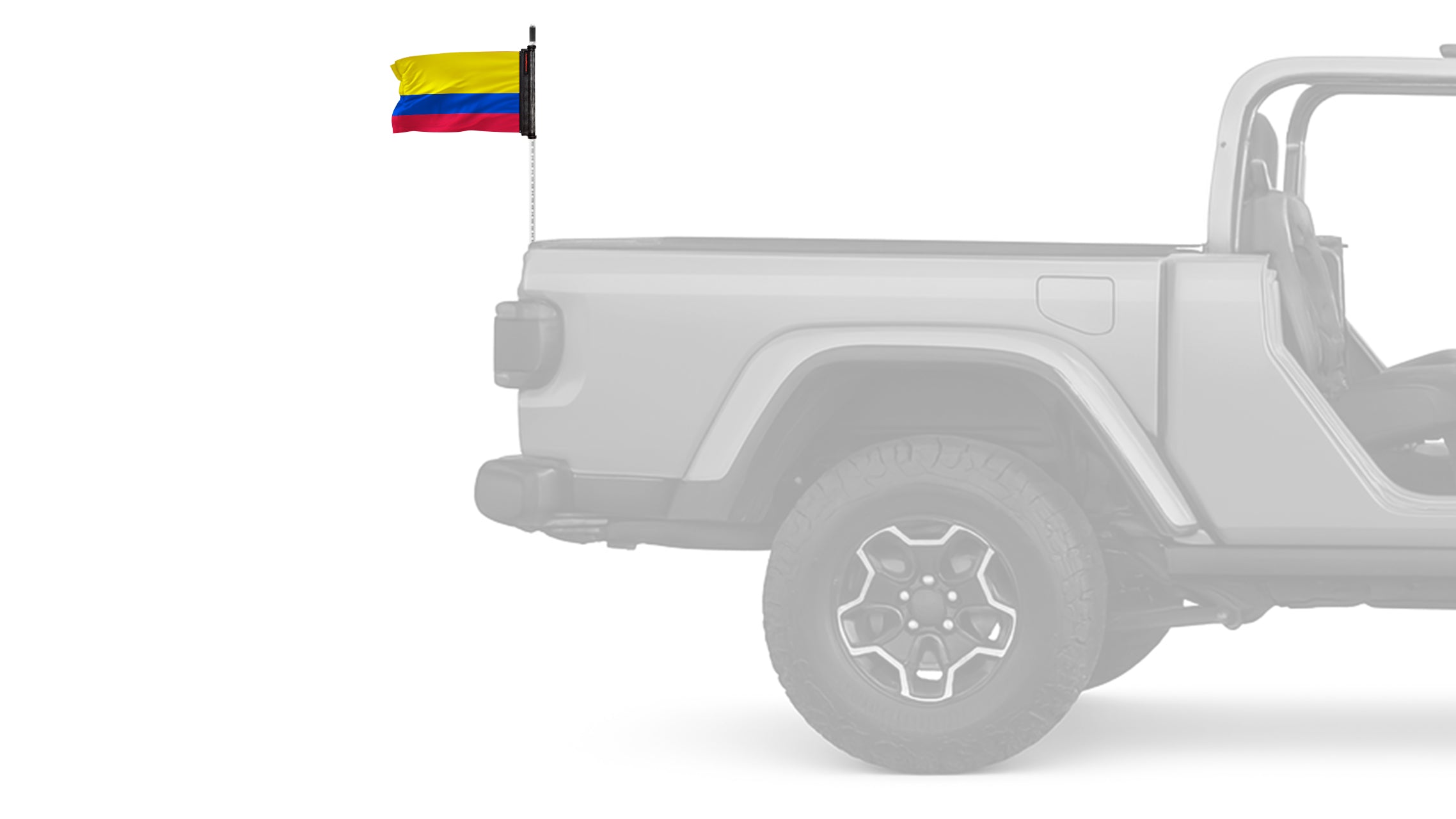 Colombia 12"x18" Forever Wave Flag for Bronco