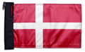 Denmark 12"x18" Forever Wave Flag for Jeep Wrangler CJ-7 and CJ-8 1976-1986