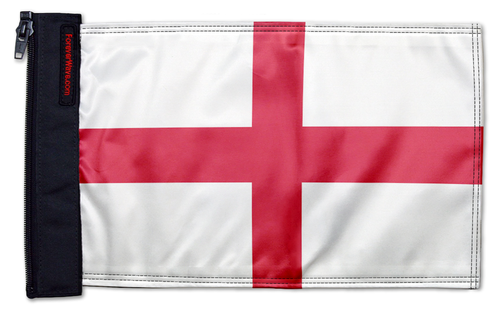 England 12"x18" Forever Wave Flag for Jeep Wrangler JL 2-Door 2018-Present