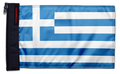 Greece 12"x18" Forever Wave Flag for Boats