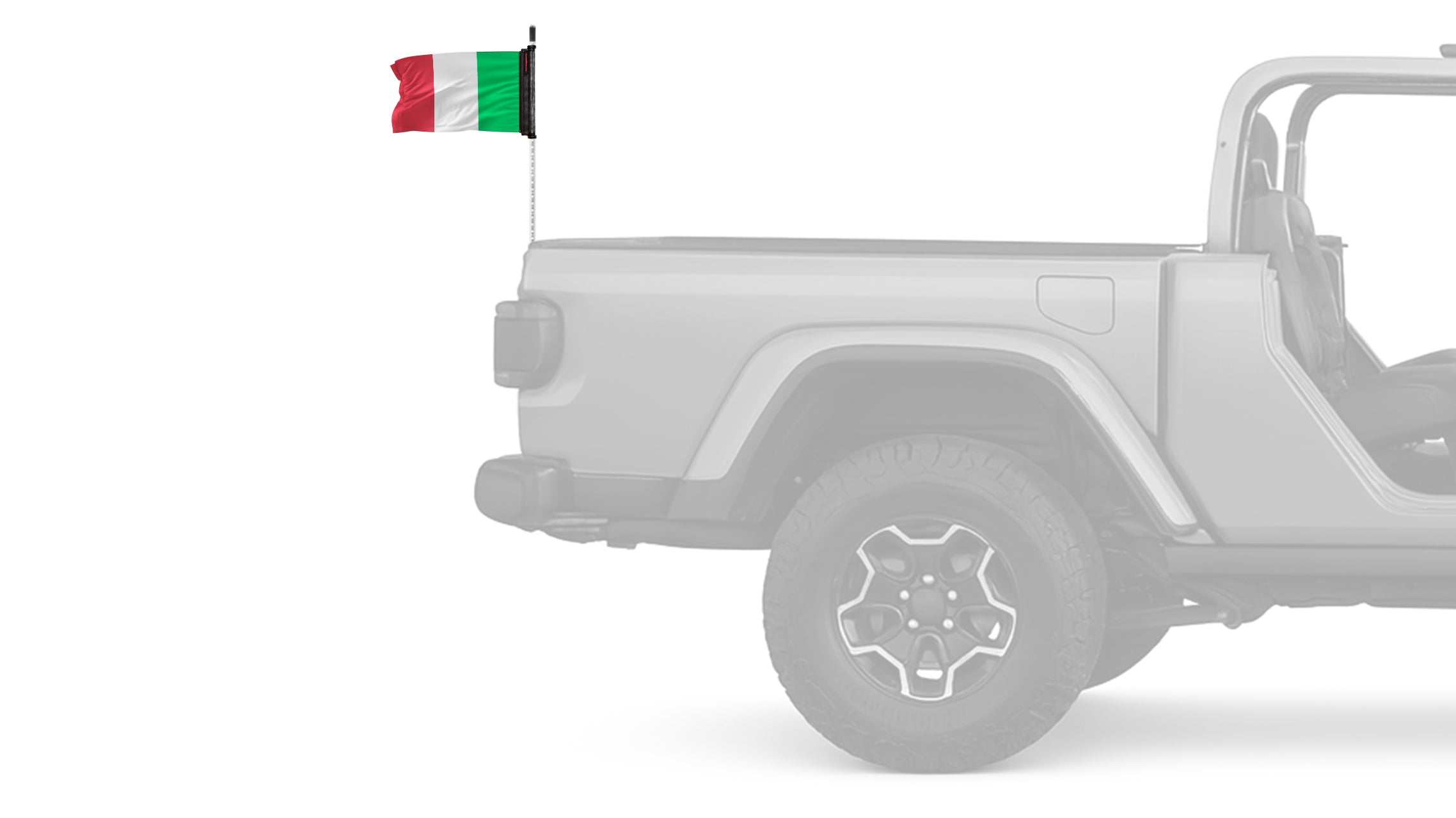 Italy 12"x18" Forever Wave Flag for Bronco