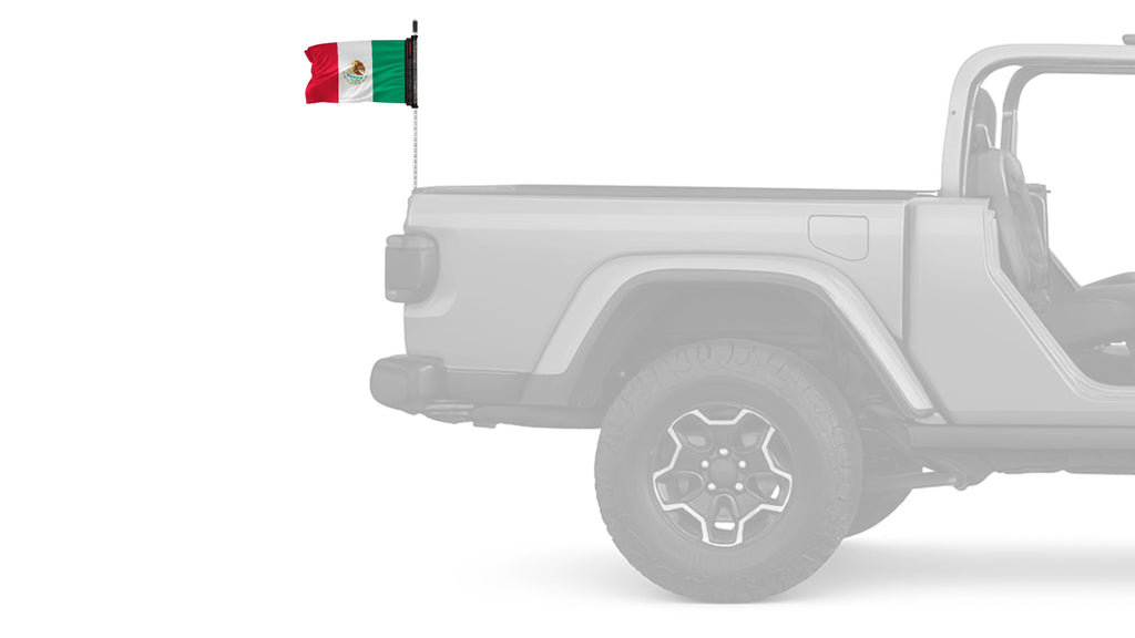 Mexico 12"x18" Forever Wave Flag for Bronco