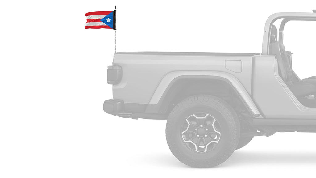 Puerto Rico 12"x18" Forever Wave Flag for Jeep Wrangler TJ 1996-2006