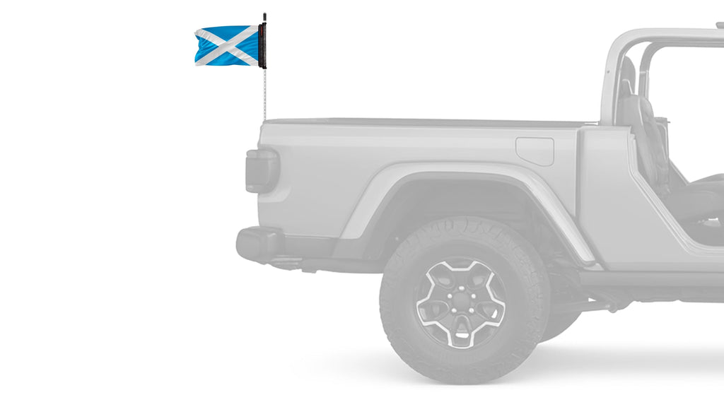 Scotland 12"x18" Forever Wave Flag for Jeep Wrangler TJ 1996-2006
