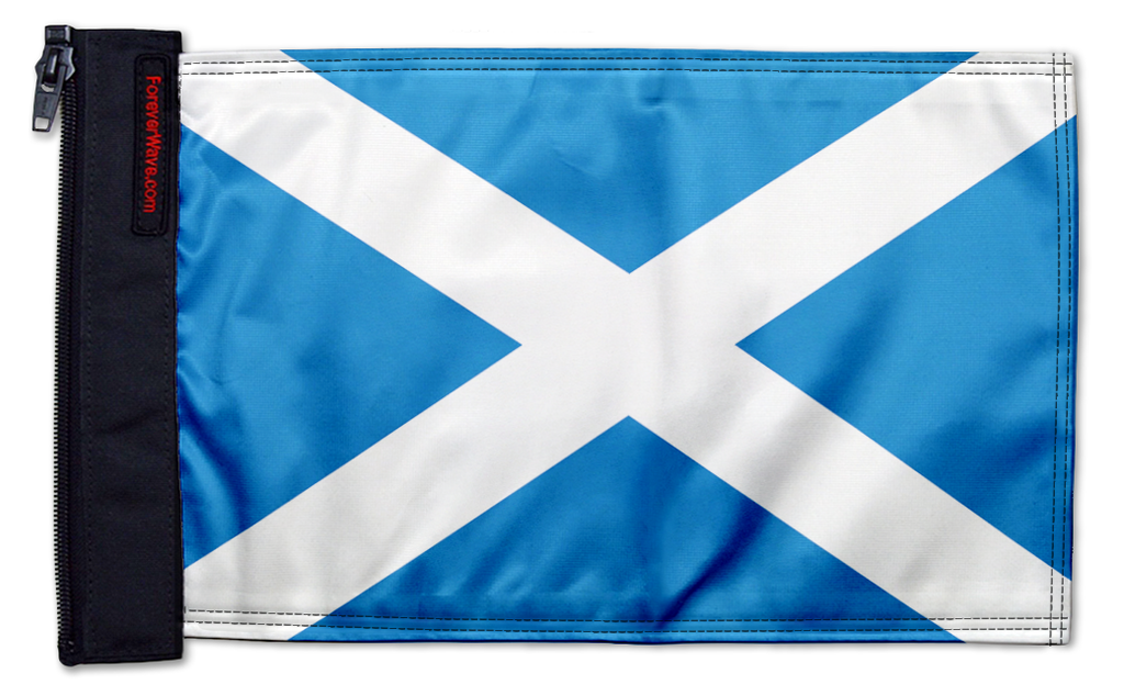 Scotland 12"x18" Forever Wave Flag for Jeep Wrangler JKU 4-Door 2007-2018