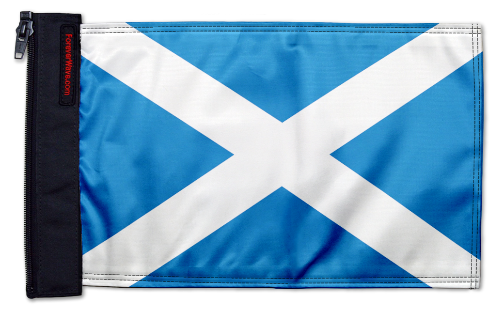 Scotland 12"x18" Forever Wave Flag for Boats