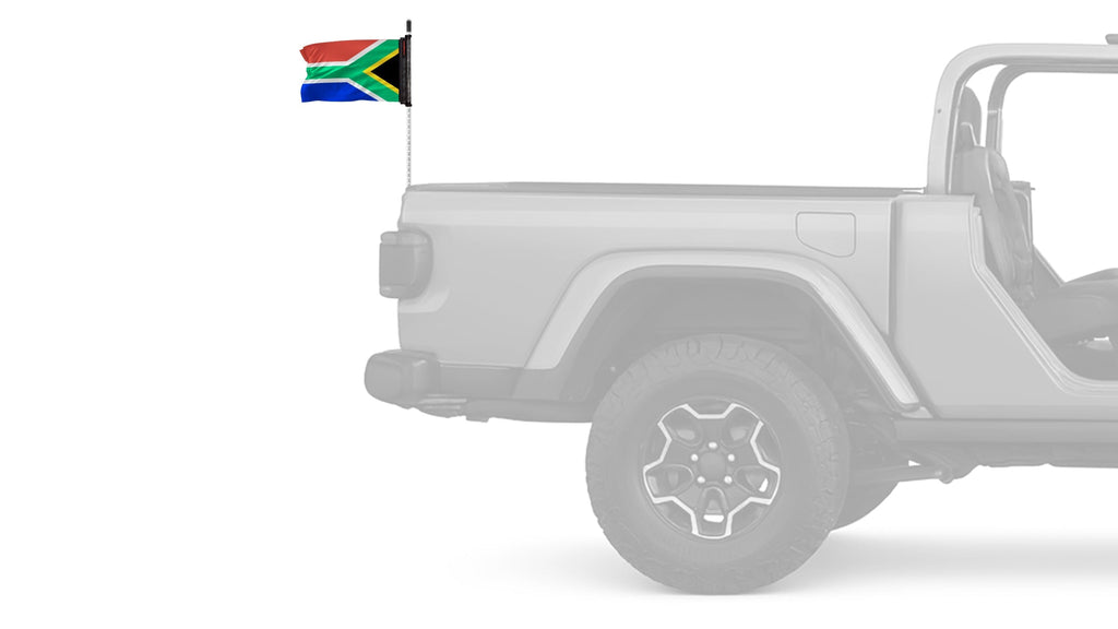 South Africa 12"x18" Forever Wave Flag for Jeep Wrangler LJ 2003-2006