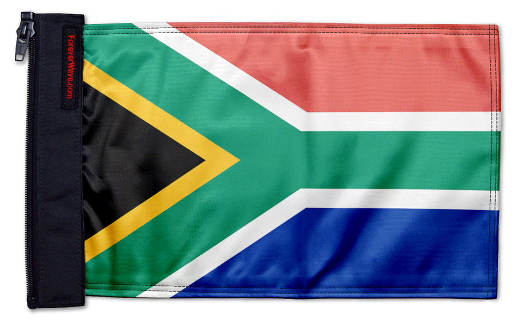 South Africa 12"x18" Forever Wave Flag for Jeep Wrangler LJ 2003-2006