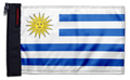 Uruguay 12"x18" Forever Wave Flag for Jeep Wrangler JKU 4-Door 2007-2018