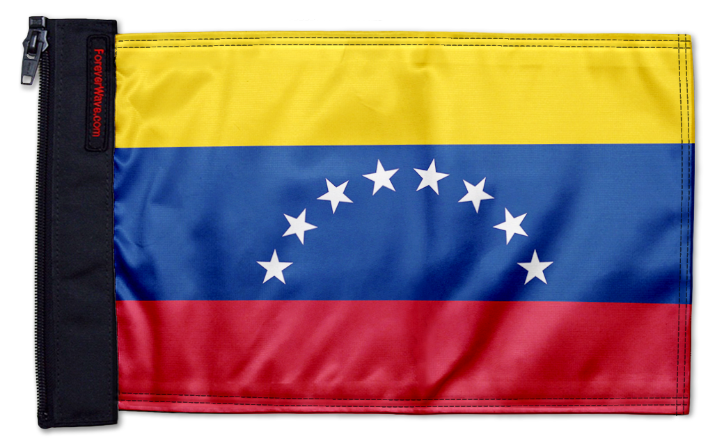 Venezuela 12"x18" Forever Wave Flag for Jeep Wrangler JL 2-Door 2018-Present