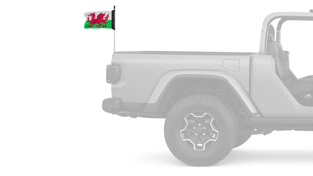 Wales 12"x18" Forever Wave Flag