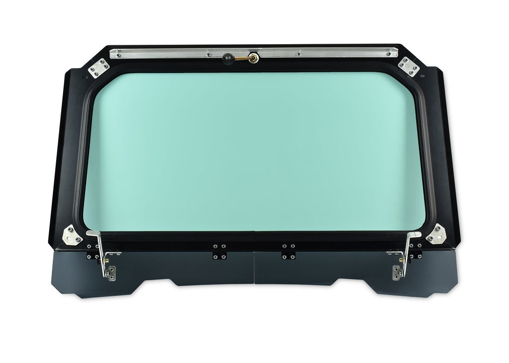 Black Vented Glass Windshield for RZR 900, 1000, Turbo with Wiper