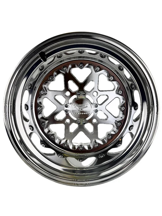 V2- FF Forged Polished Beadlock - Silver