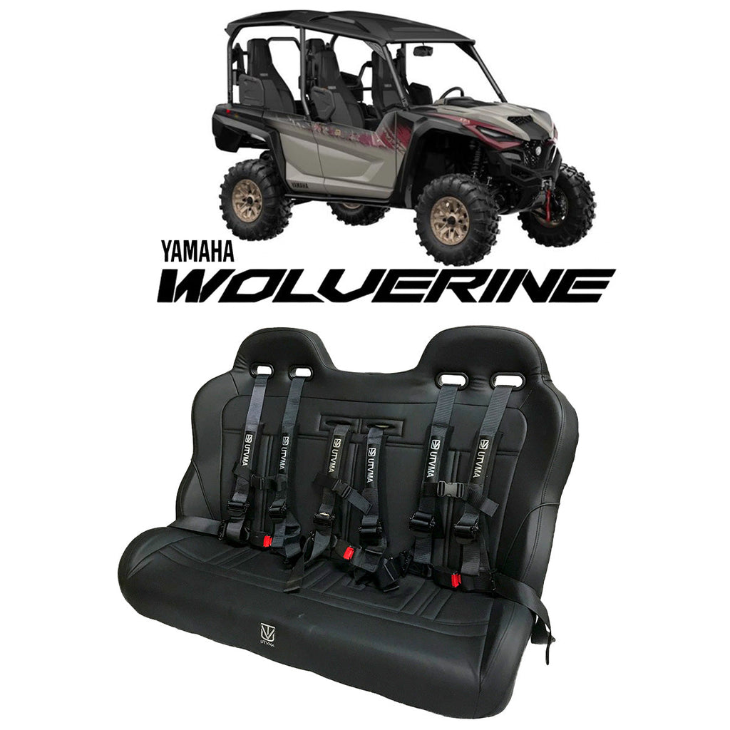 Yamaha Wolverine X4 Rear Bench Seat (2018+) W Harnesses